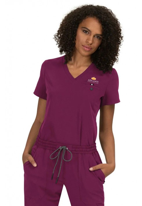 Adelante – Koi Next Gen 1010 - Women’s Work Top - Wine