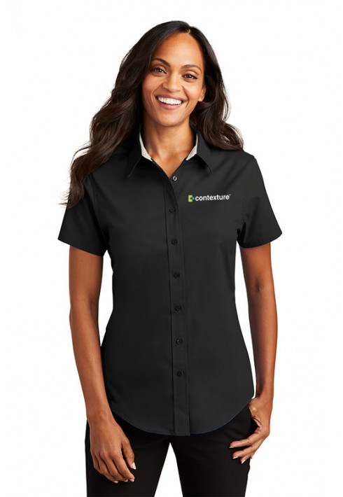 Contexture New Hire – Port Authority – L508 – Ladies Short Sleeve Shirt - Black