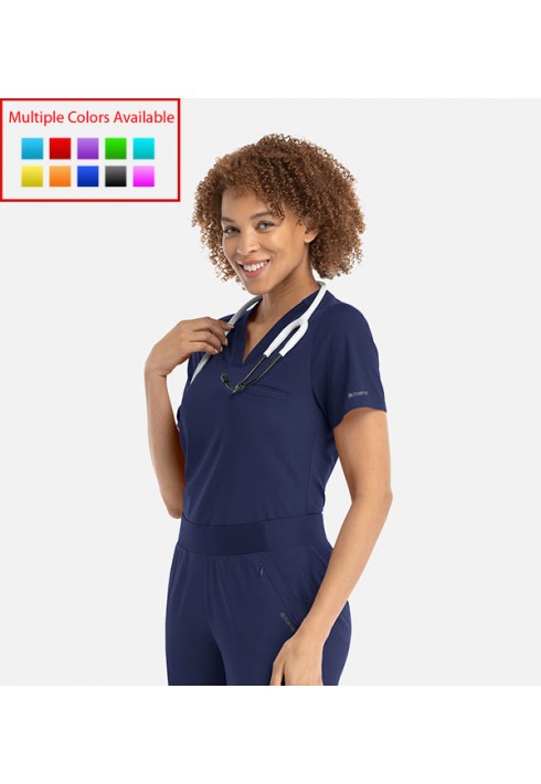 Focus by Maevn – 20301 – Banded V-Neck Top