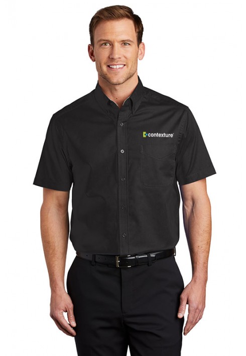 Contexture New Hire – Port Authority – S508 – Men’s Short Sleeve Shirt - Black