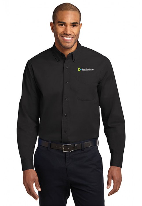 Contexture New Hire – Port Authority – S608 – Men’s Long Sleeve Shirt - Black