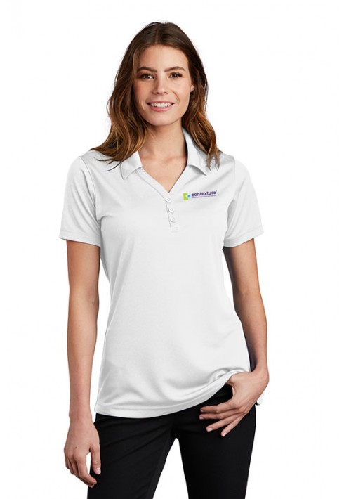 Contexture New Hire – SportTek – LST680 - Ladies Micro-Mesh Polo - White