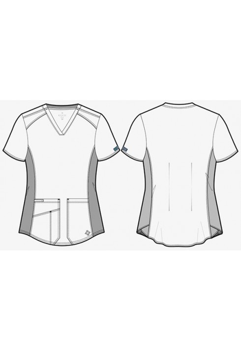 Touch by Med Couture – 7459 - V-Neck Shirttail Top