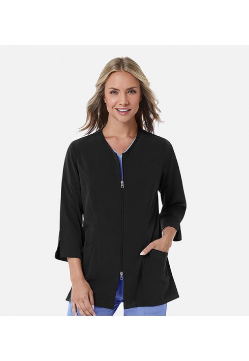 Smart by Maevn – 8803 – ¾ Sleeve Lab Jacket - Black