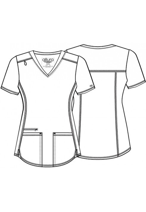 Adelante – Allura CKA685 – Ladies V-Neck Top