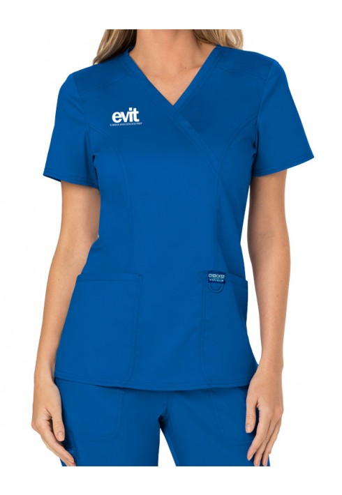 EVIT – WW610 – Women’s Mock Wrap Top - Royal