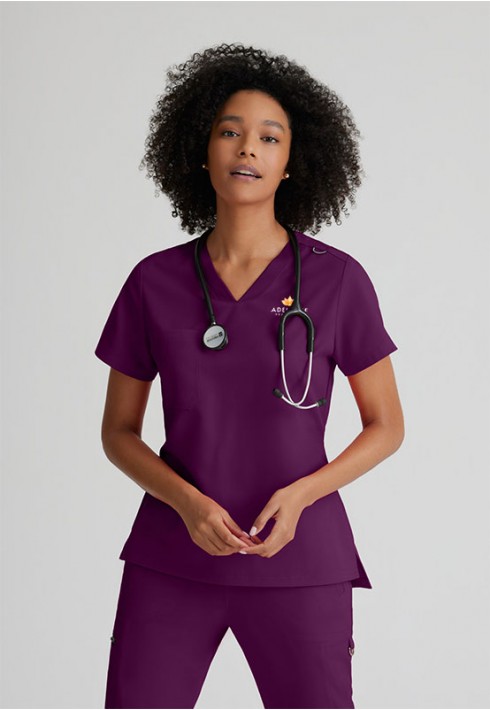 Adelante CT– Grey’s Stretch GVST028 – Ladies V-Neck Top