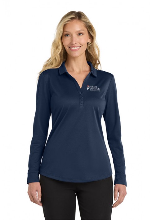 Alliant University – OT – L540LS – Ladies Long Sleeve Polo - Navy