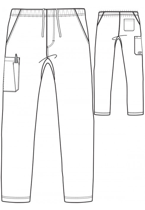 Skechers Men’s – SK0215 – 4 Pocket Drawstring Cargo Pant