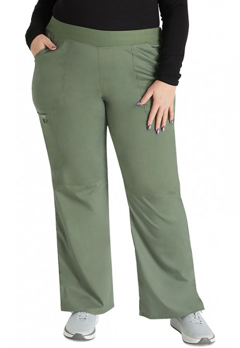 EVIT – WW110 - Women’s Mid Rise Straight Leg Pull-on Pant - Olive