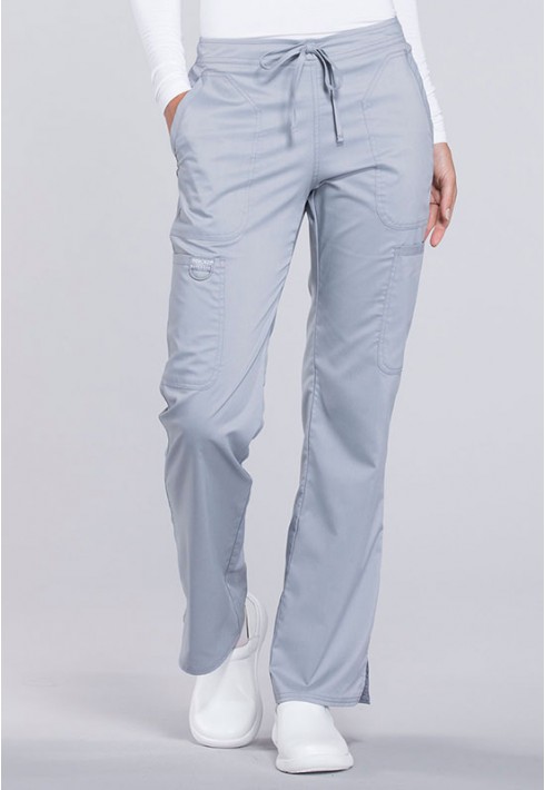 EVIT – WW120 – Women’s Mid Rise Moderate Flare Drawstring Pant - Grey
