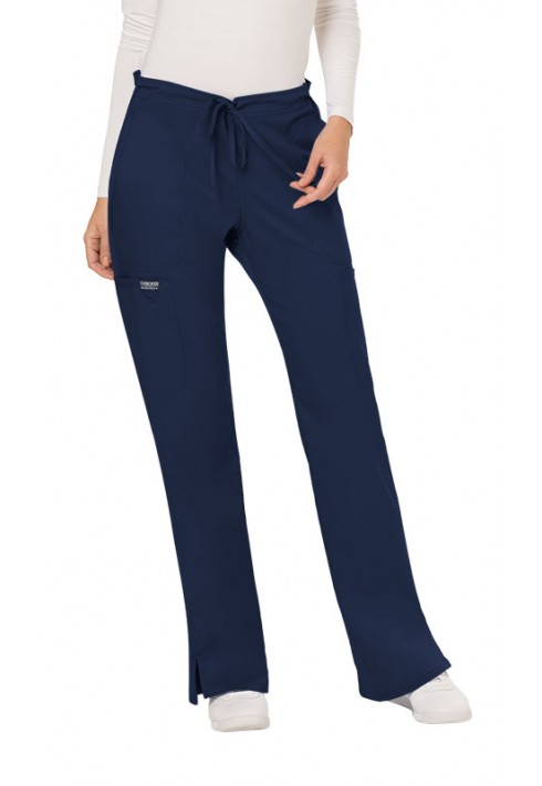 EVIT – WW120 – Women’s Mid Rise Moderate Flare Drawstring Pant - Navy