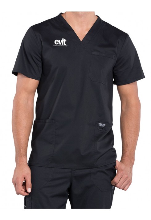 EVIT – WW670 – Men’s V-Neck Top - Black
