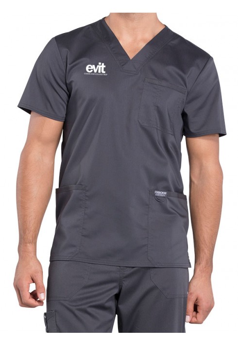 EVIT – WW670 – Men’s V-Neck Top - Pewter
