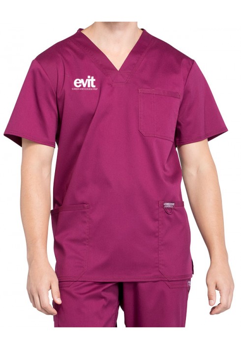 EVIT – WW670 – Men’s V-Neck Top - Wine