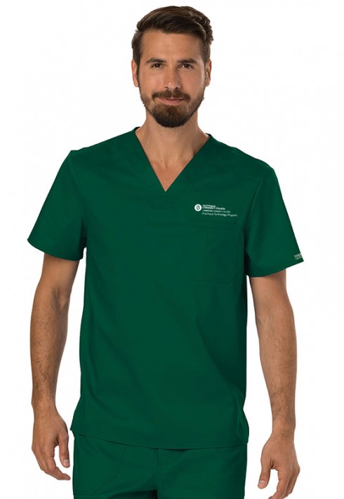 SCC Pharmacy - Revolution – WW690 - Men's V-Neck Top - Hunter