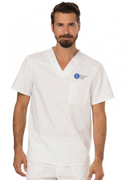 Texas County – WW690 - Men's V-Neck Top - White