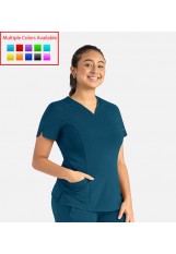 Focus by Maevn – 20302 – Curved V-Neck Top