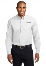 Contexture – Port Authority – S608 – Men’s Long Sleeve Shirt - White