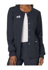 EVIT – WW310 – Women’s Snap Front Jacket - Pewter