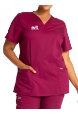 EVIT – WW620 – Women’s V-Neck Top - Wine