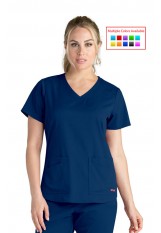 Grey’s Stretch – GRST011 – 4 Pocket V-Neck Top