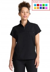 Quest by Healing Hands – HH752 – Partial Zip Stand Collar Top