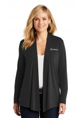 Contexture – Port Authority – L5430 – Ladies Open Cardigan – Black