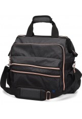 NurseMates -  NA00288 - Ultimate Nursing Bag - Charcoal-Rose Gold