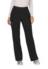 EVIT – WW110 - Women’s Mid Rise Straight Leg Pull-on Pant - Black