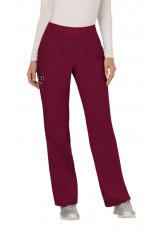 EVIT – WW110 - Women’s Mid Rise Straight Leg Pull-on Pant - Wine