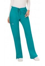 EVIT – WW120 – Women’s Mid Rise Moderate Flare Drawstring Pant - Teal