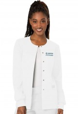 MCCD - Revolution – WW310 – Female Snap Front Warm-up Jacket-White