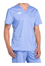EVIT – WW670 – Men’s V-Neck Top - Ciel