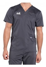 EVIT – WW670 – Men’s V-Neck Top - Pewter