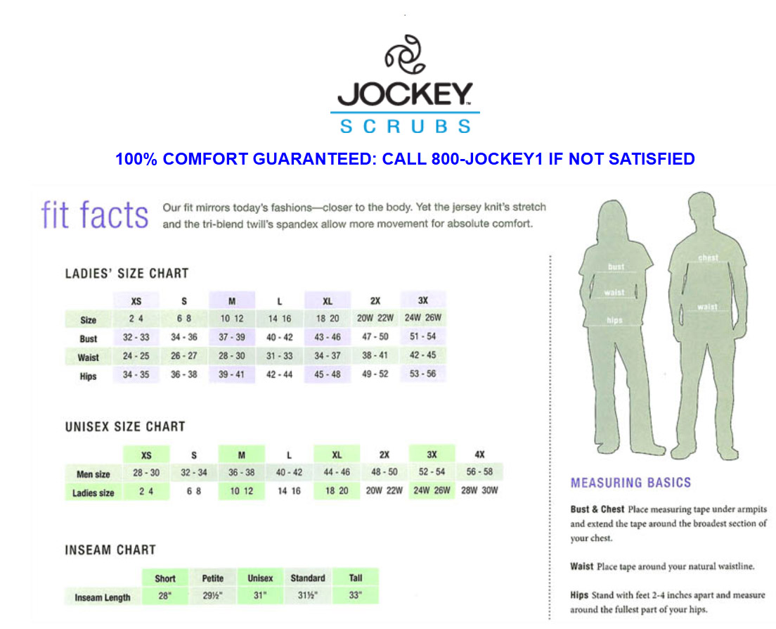 Jockey Size Chart Women S
