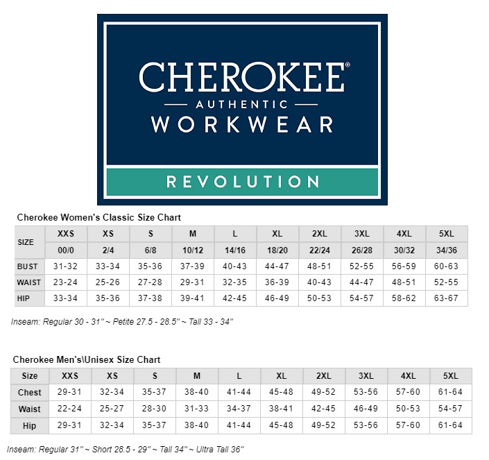 Carhartt Size Chart - Women's - Scrubs 'n Such